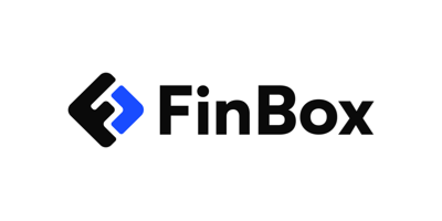 FinBox Logo with wordmark-Blue - 400x200