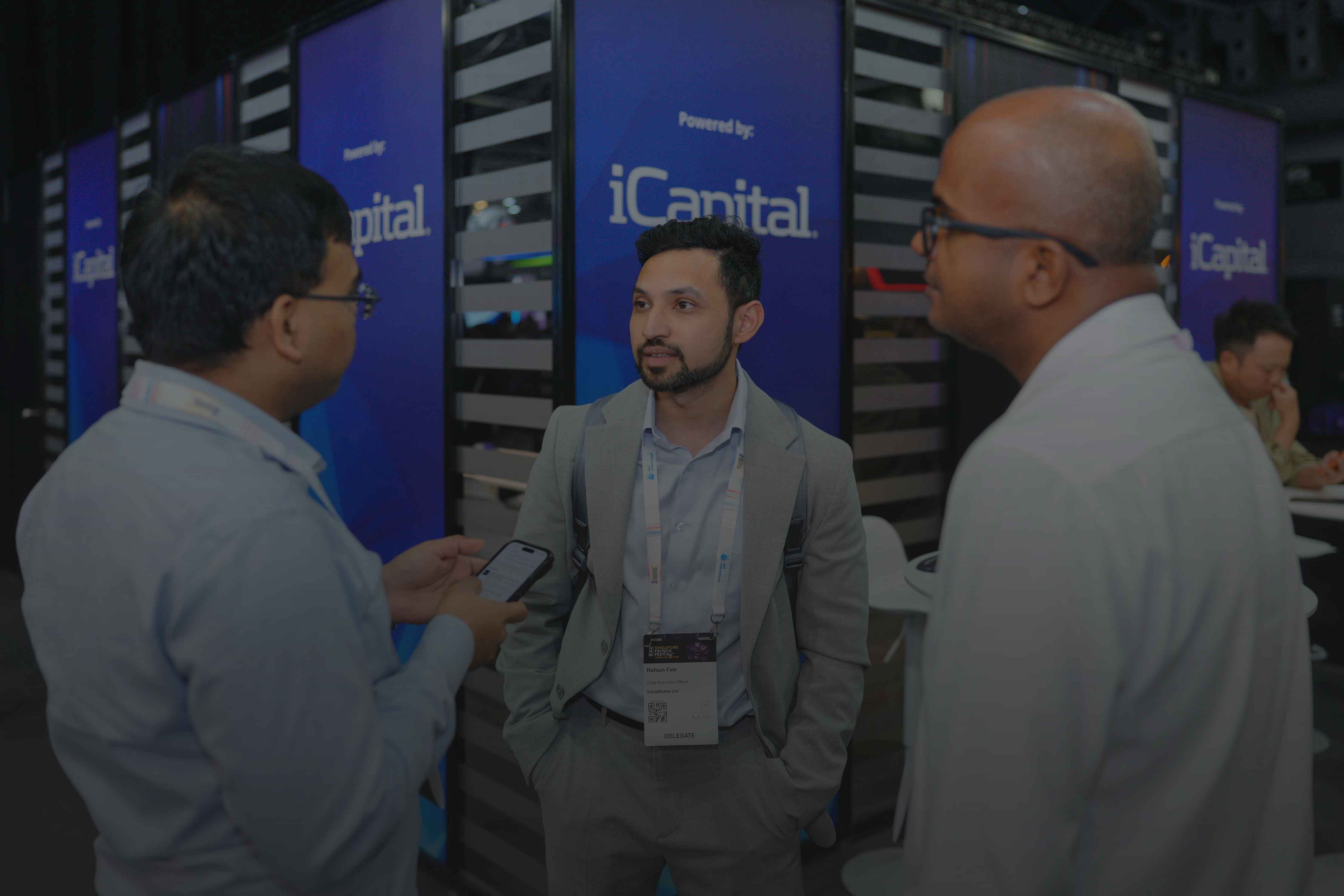 Networking at a past Singapore FinTech Festival