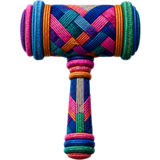 Policy theme icon, a woven gavel
