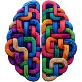 Talent theme icon, a woven brain