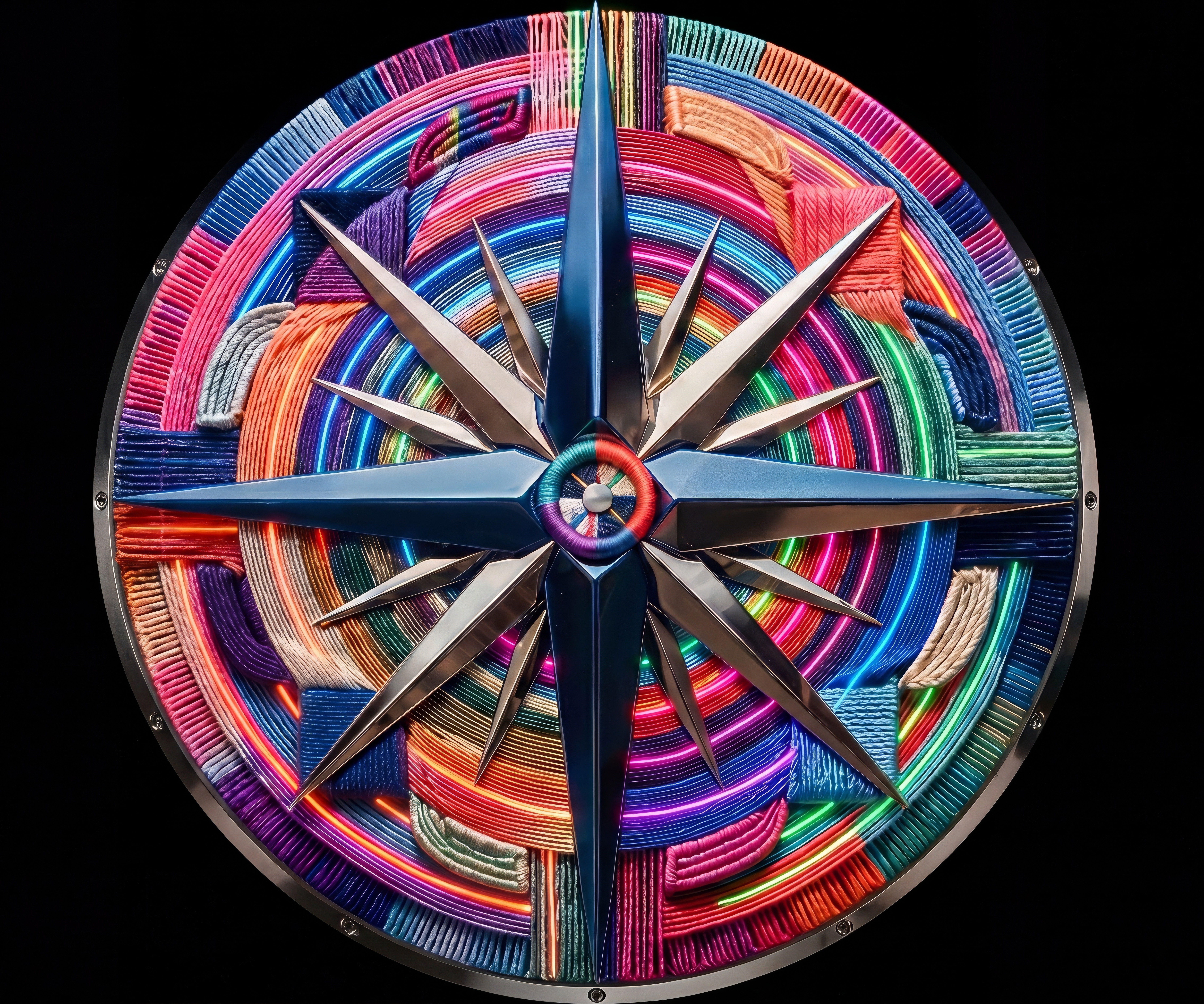 The SFF 2026 compass, woven in bright threads